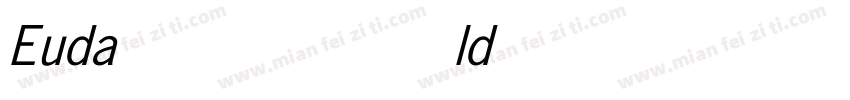 Eudald News Trial Medium Italic字体转换